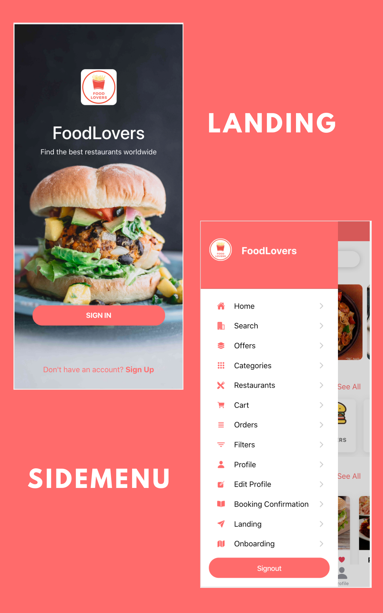 Multi Restaurant and Food Delivery App Template UI (Ionic 5, Angular 10)