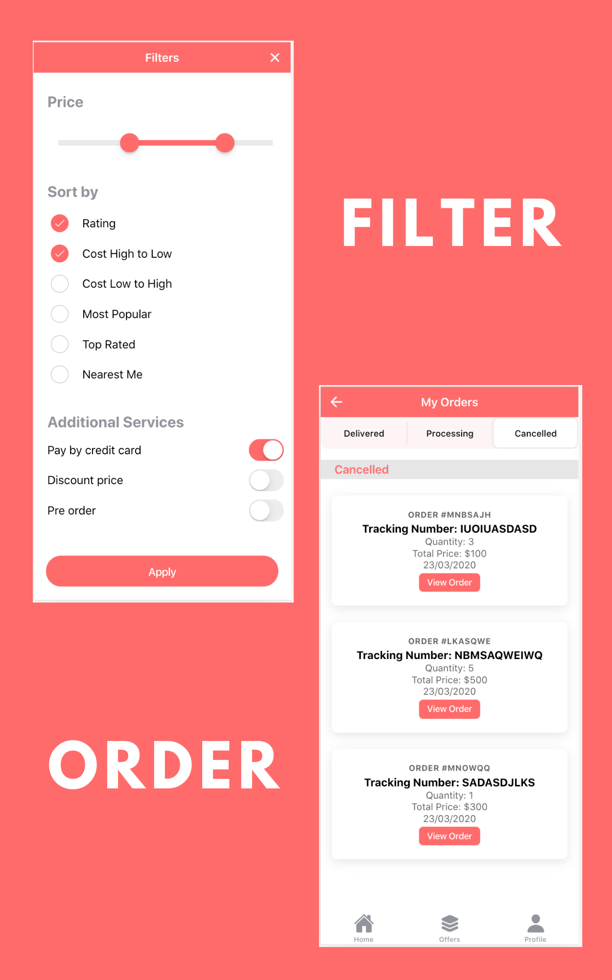 Multi Restaurant and Food Delivery App Template UI (Ionic 5, Angular 10)